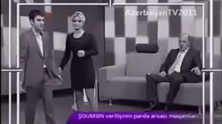 Групповуха Узеира Мехдизаде и Эли Мирелиева с журналистом - порно видео