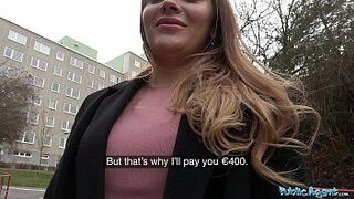 Публичный агент, русскую бритую киску трахнули за деньги - порно видео