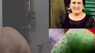 Шпионю за моей старой, но хорошей тетей - порно видео