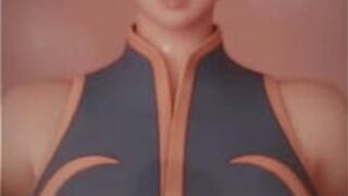 Чун Ли трахает сиськи - порно видео